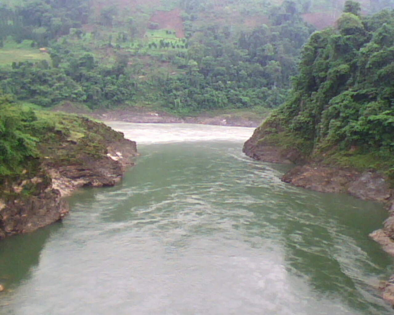 siang n siyom river met point at sagam.